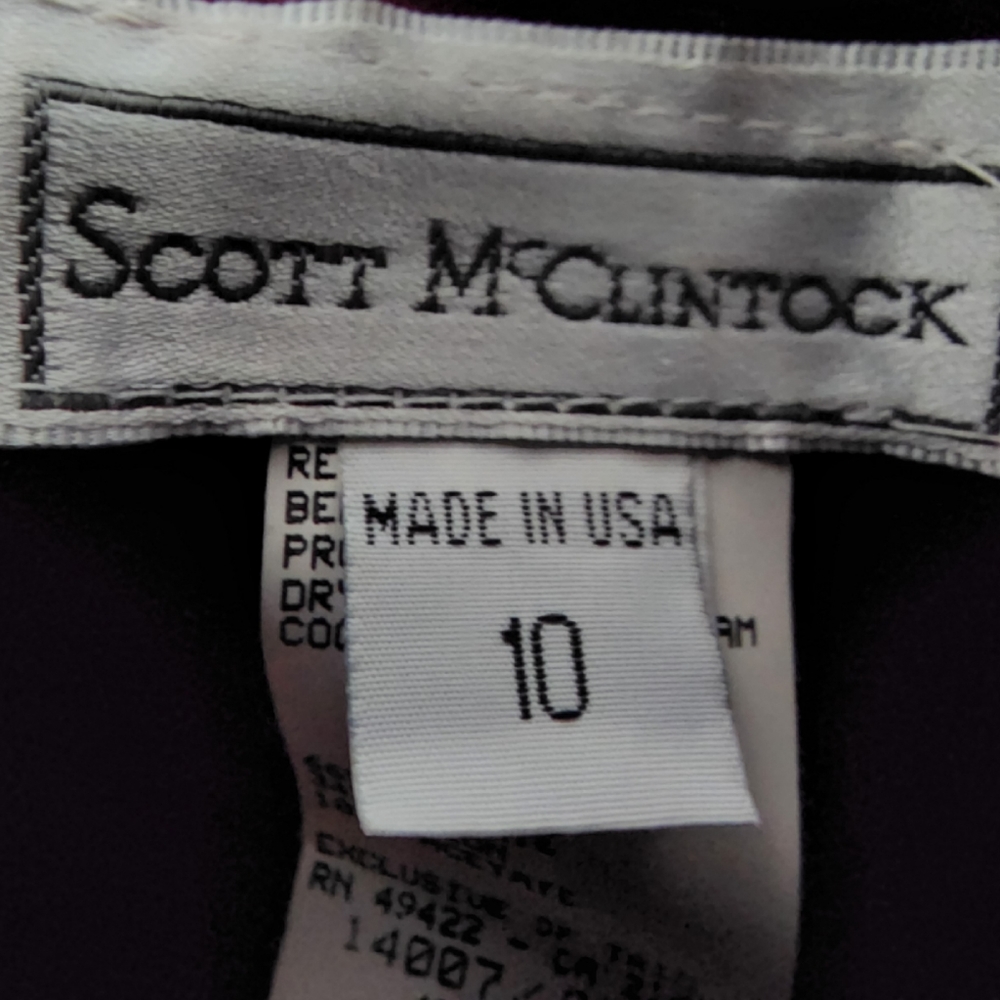 SOLD Scott McClintock Vintage Size 10 Velvet  Burgundy Formal Dress - Picture 9 of 10